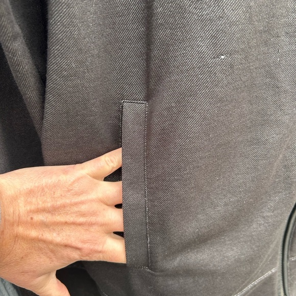 John Varvatos Grey “luxe” light pleather accented jacket, size XL - Picture 7 of 9